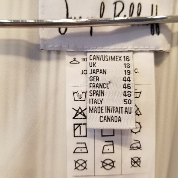 Joseph Ribkoff New Jumpsuit Sleeveless Black White Striped Cropped Plus Size 16 - Picture 13 of 16